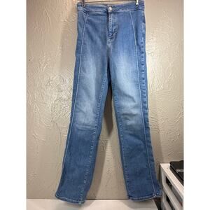 Free People Jeans Womens We The Free Pintuck Cross My Heart Slim‎ Straight Sz 28